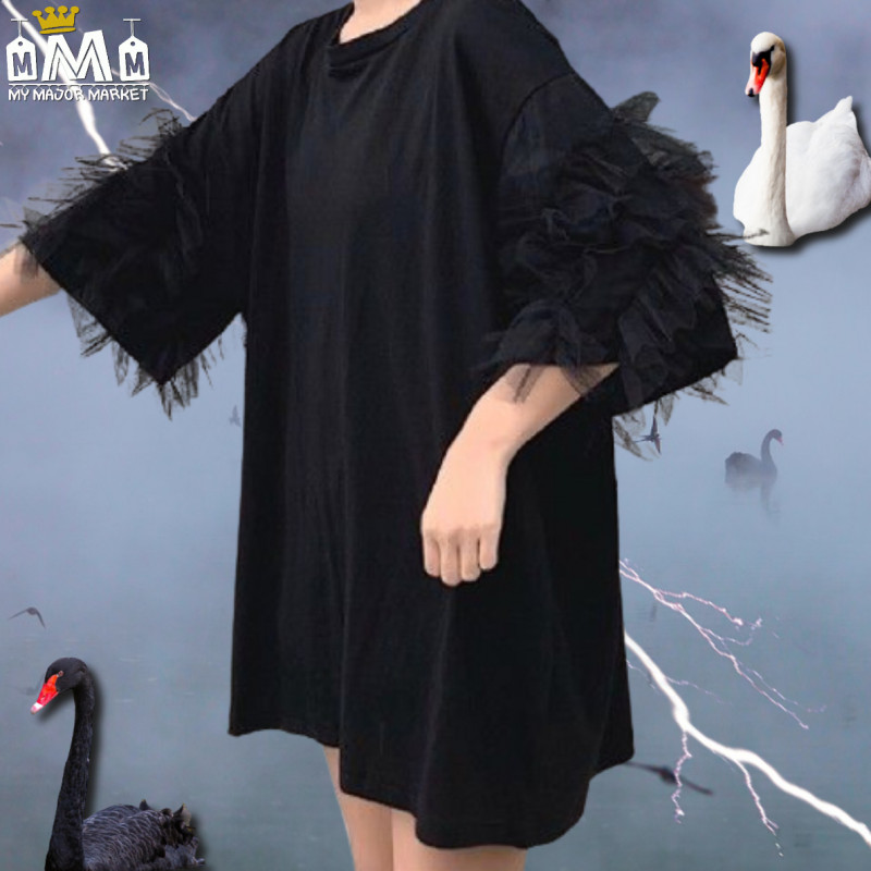 ROBE DESIGN OVERSIZE - T-SHIRT & TULLE - SAISON 2022 - 59.99 € |my major market ROBE DESIGN OVERSIZE - T-SHIRT & TULLE - SAISON 2022 - 59.99 € |my major market