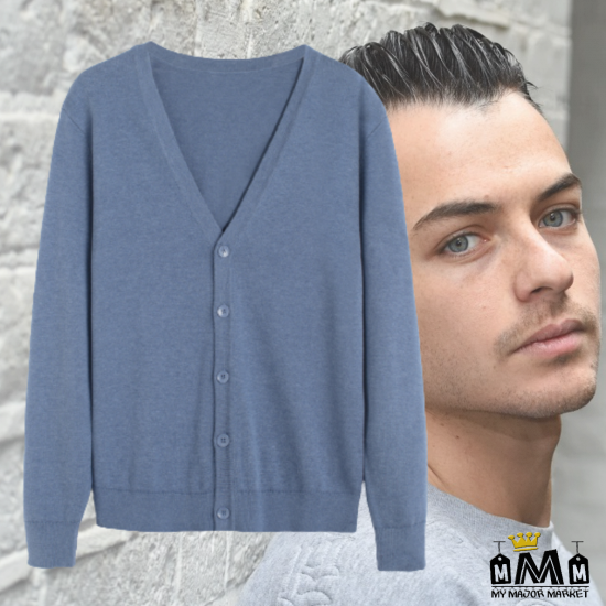 GILET HOMME - TRICOTÉ & COL EN V - SAISON 2022 - 40.99 € | my major market