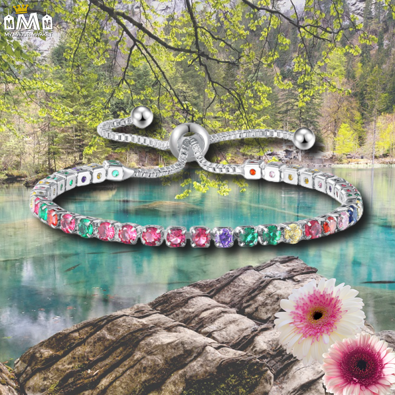 BRACELET FEMME - ÉTINCELLES ARC-EN-CIEL - SAISON 2022 - 19.99 € | my major market