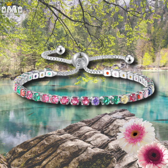 BRACELET FEMME - ÉTINCELLES ARC-EN-CIEL - SAISON 2022 - 19.99 € | my major market