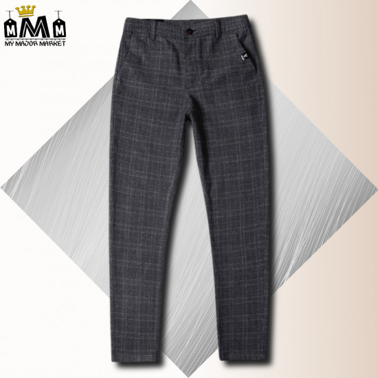 PANTALON À CARREAUX - COUPE DROITE & STRECHT - SAISON 2022 - 42.99 € | my major market