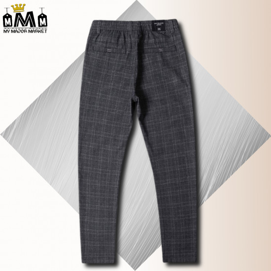 PANTALON À CARREAUX - COUPE DROITE & STRECHT - SAISON 2022 - 42.99 € | my major market
