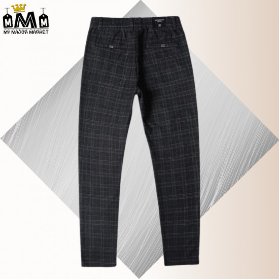 PANTALON À CARREAUX - COUPE DROITE & STRECHT - SAISON 2022 - 42.99 € | my major market