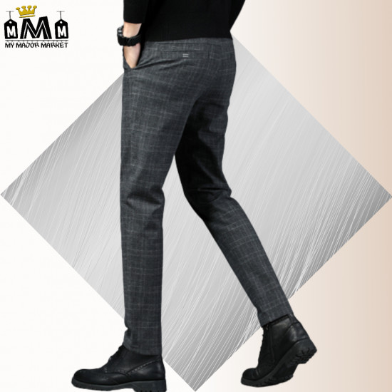 PANTALON À CARREAUX - COUPE DROITE & STRECHT - SAISON 2022 - 42.99 € | my major market