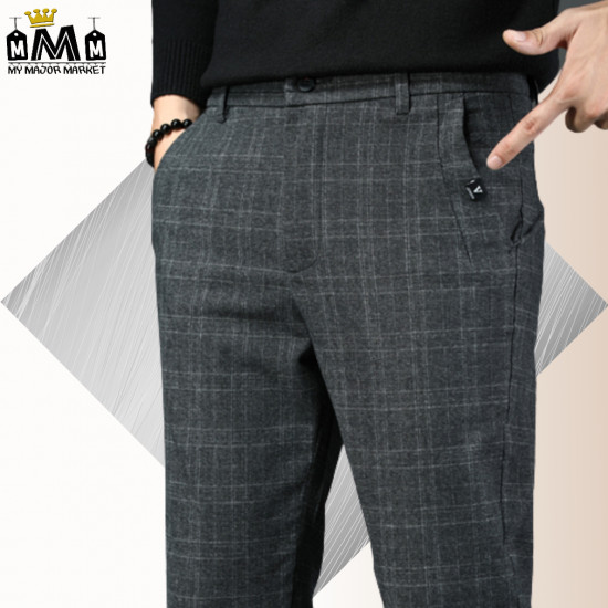 PANTALON À CARREAUX - COUPE DROITE & STRECHT - SAISON 2022 - 42.99 € | my major market