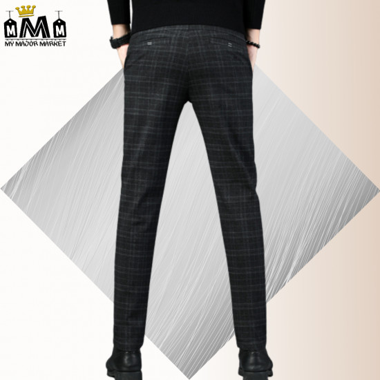 PANTALON À CARREAUX - COUPE DROITE & STRECHT - SAISON 2022 - 42.99 € | my major market