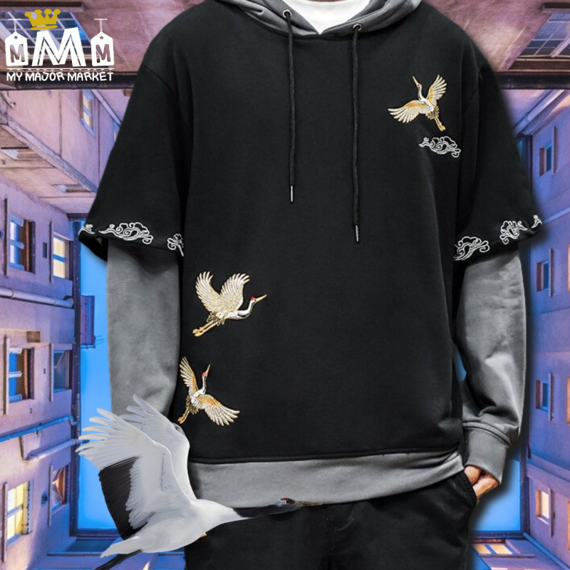 SWEAT CAPUCHE DOUBLE MANCHE PURE COTON SAISON 2022
