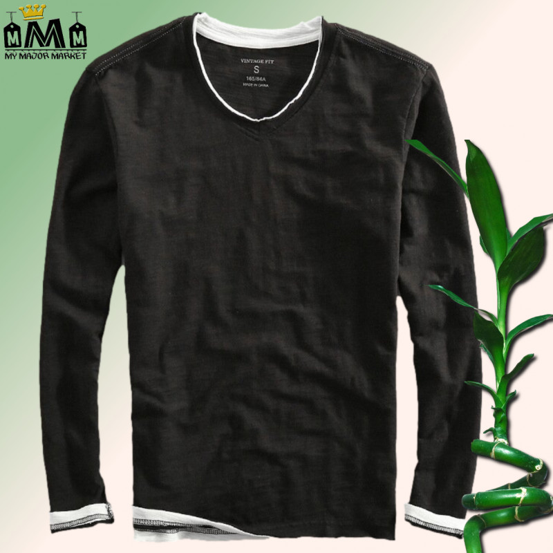 T-SHIRT COL V - STYLÉ EN BAMBOU - SAISONS PRINTEMPS - ÉTÉ - 40.99 | my major market T-SHIRT COL V - STYLÉ EN BAMBOU - SAISONS PRINTEMPS - ÉTÉ - 40.99 | my major market