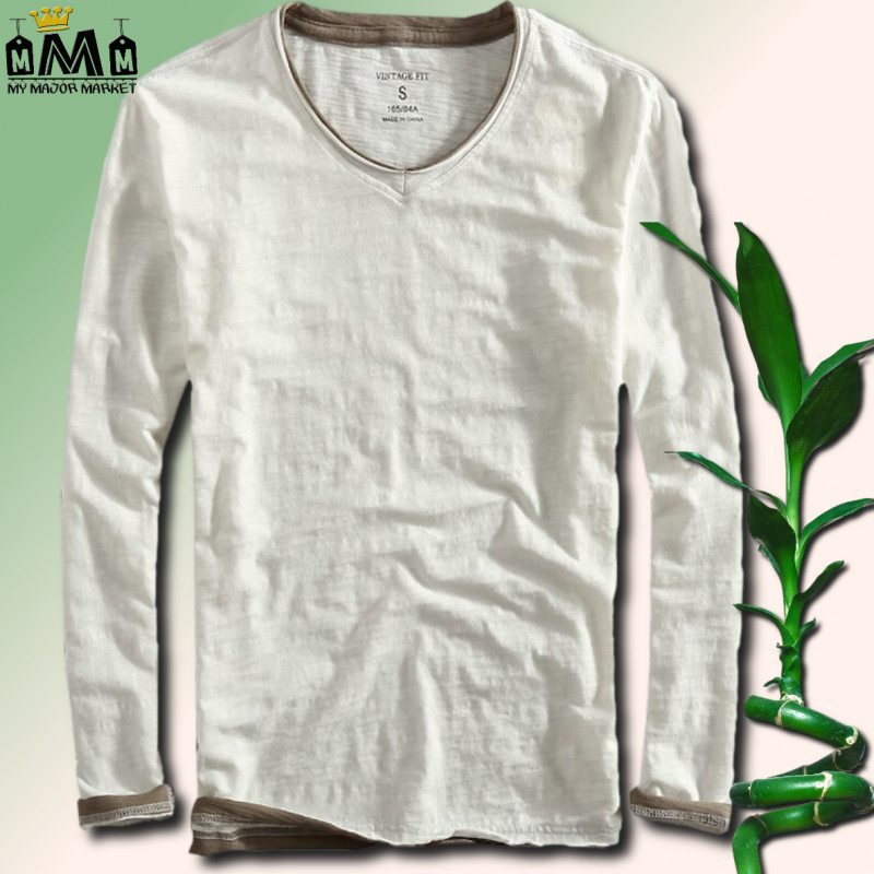 T-SHIRT COL V - STYLÉ EN BAMBOU - SAISONS PRINTEMPS - ÉTÉ - 40.99 | my major market T-SHIRT COL V - STYLÉ EN BAMBOU - SAISONS PRINTEMPS - ÉTÉ - 40.99 | my major market