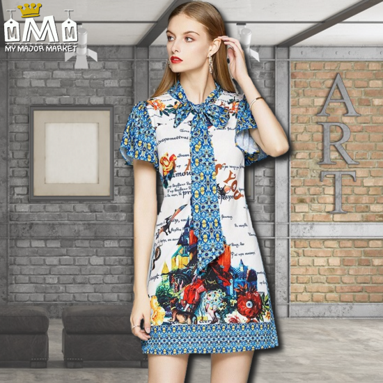 ROBE COURTE - PRINTANIÈRE & VINTAGE - SAISON 2022 - 49.99 € | my major market