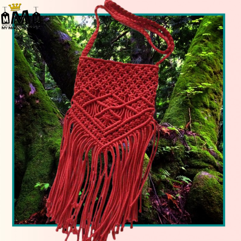 SAC BOHÈME - MACRAMÉ & FRANGES XXL - SAISONS PRINTEMPS-ÉTÉ - 35.99 € | my major market