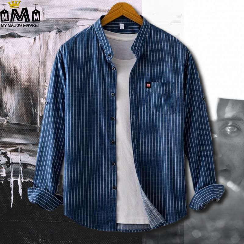 CHEMISE COL MAO - RAYÉE & PUR COTON - SAISON 2022 - 45.99 € | my major market CHEMISE COL MAO - RAYÉE & PUR COTON - SAISON 2022 - 45.99 € | my major market