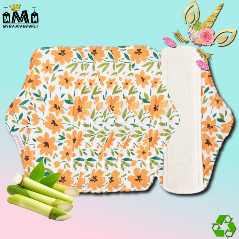 LOT DE 5 SERVIETTES HYGIÉNIQUES - FIBRE DE BAMBOU - LAVABLES & ÉCOLOGIGUE - 32.99 € - my major market LOT DE 5 SERVIETTES HYGIÉNIQUES - FIBRE DE BAMBOU - LAVABLES & ÉCOLOGIGUE - 32.99 € - my major market