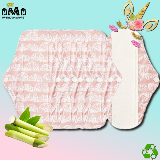 LOT DE 5 SERVIETTES HYGIÉNIQUES - FIBRE DE BAMBOU - LAVABLES & ÉCOLOGIGUE - 32.99 € - my major market