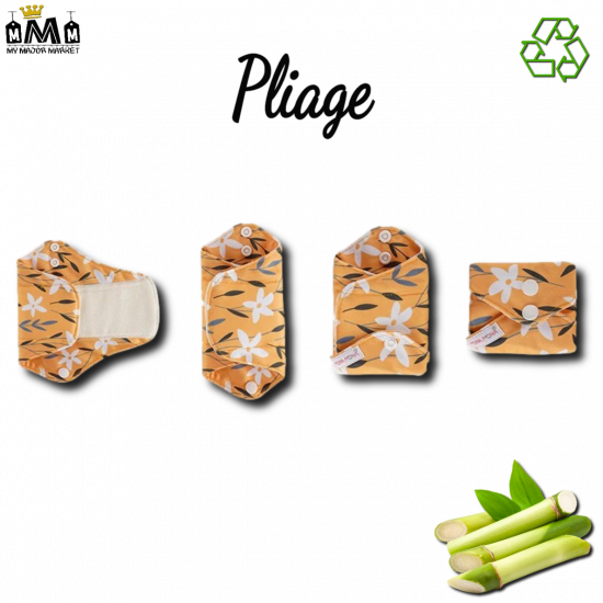 LOT DE 5 SERVIETTES HYGIÉNIQUES - FIBRE DE BAMBOU - LAVABLES & ÉCOLOGIGUE - 32.99 € - my major market