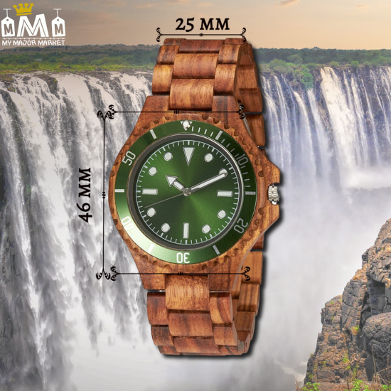 MONTRE EN BOIS - BOIS MASSIF & QUARTZ - SAISON 2022 - 54.99 € | my major market