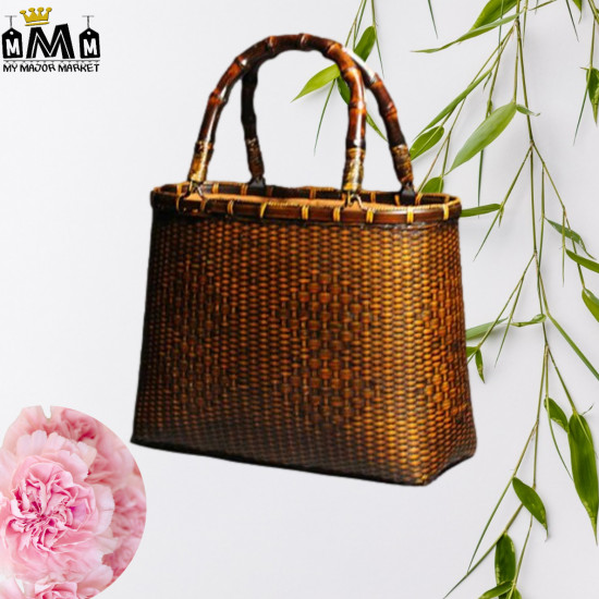 SAC CABAS - ARTISANAL & BAMBOU RÉTRO - 159.99 € | my major market