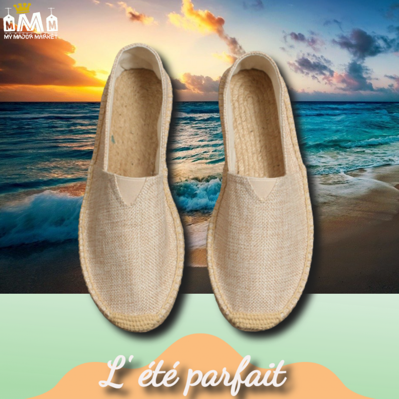 ESPADRILLE HOMME  - ARTISANALE & LIN