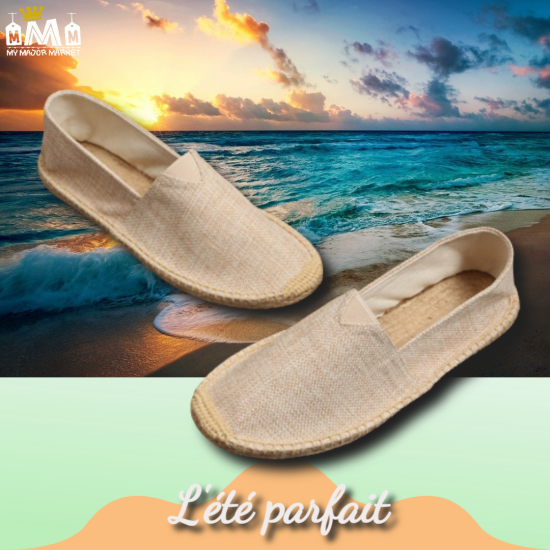 ESPADRILLE HOMME  - ARTISANALE & LIN - 39.99 € | My Major Market