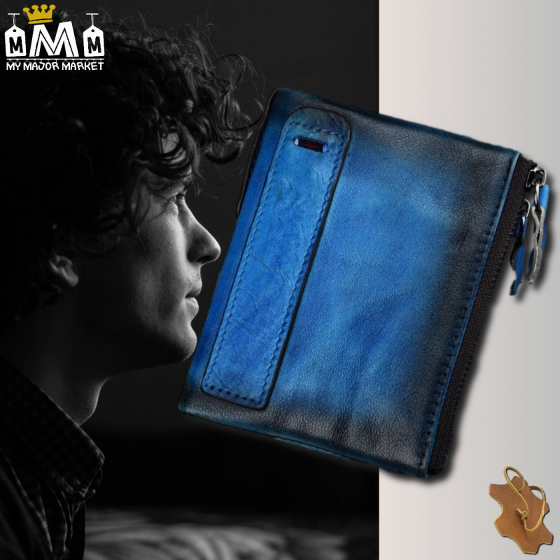 PORTEFEUILLE HOMME - CUIR & RÉTRO - DOUBLE ZIP PERFETTO - 42.99 € | my major market PORTEFEUILLE HOMME - CUIR & RÉTRO - DOUBLE ZIP PERFETTO - 42.99 € | my major market