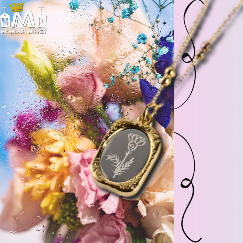 SAUTOIR GRAVÉ - LES FLEURS DE L'ANNÉE - 18.99 € | my major market SAUTOIR GRAVÉ - LES FLEURS DE L'ANNÉE - 18.99 € | my major market