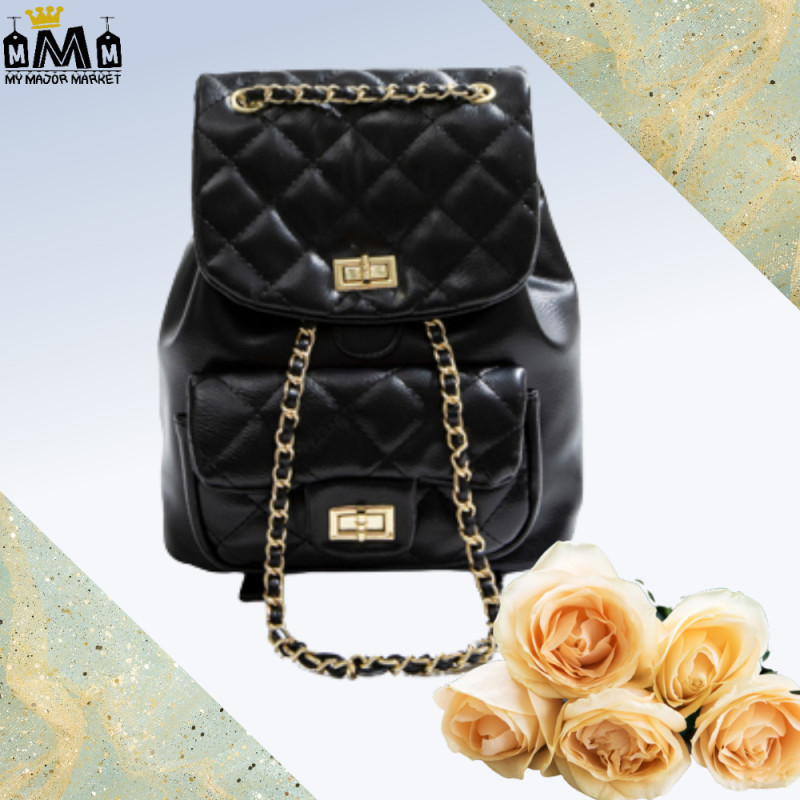 SAC À DOS - MATELASSÉ & CHAÎNE DORÉE - 65.99 €| my major market SAC À DOS - MATELASSÉ & CHAÎNE DORÉE - 65.99 €| my major market