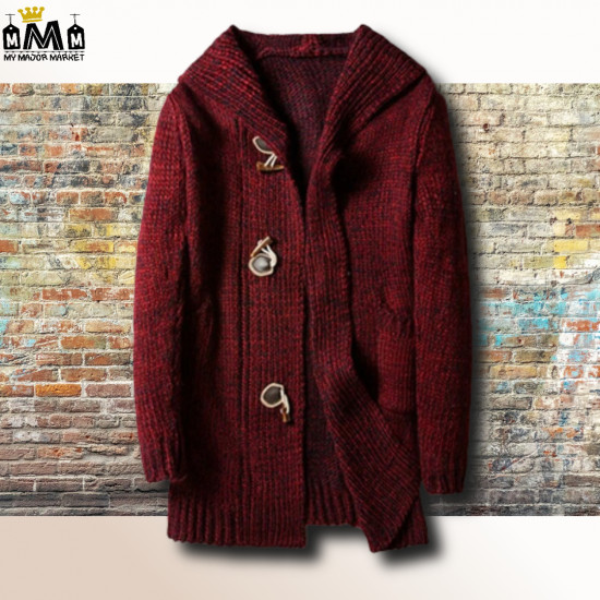 GILET LONG  HOMME - CAPUCHE  EN MODE DUFFLE COAT - 79.99 € | My Major Market