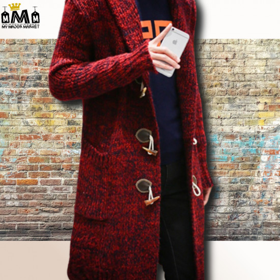 GILET LONG  HOMME - CAPUCHE  EN MODE DUFFLE COAT - 79.99 € | My Major Market