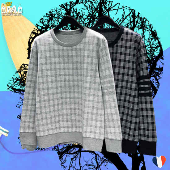 PULL HOMME - PUR COTON & PIED DE POULE - 139.99 € | my major market