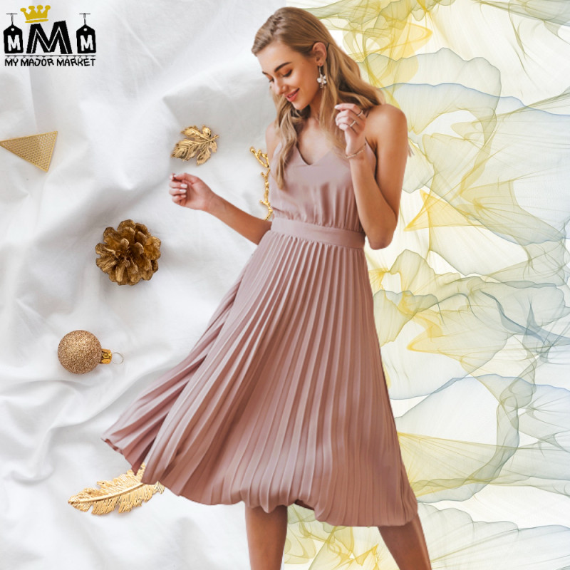 ROBE À BRETELLES - PLISSÉ À SOUHAIT - 59.99 € | My Major Market ROBE À BRETELLES - PLISSÉ À SOUHAIT - 59.99 € | My Major Market