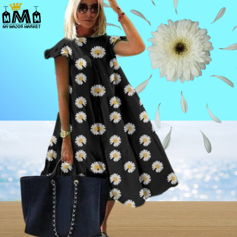 ROBE AMPLE - CRAQUANTE EN VOLANT - SAISON ÉTÉ - 39.99 € | My Major Market ROBE AMPLE - CRAQUANTE EN VOLANT - SAISON ÉTÉ - 39.99 € | My Major Market