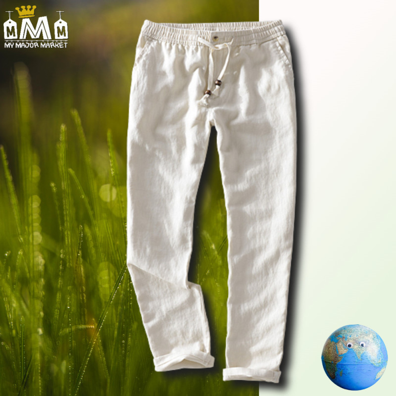 PANTALON HOMME - COUPE SLIM - CHANVRE & LIN
