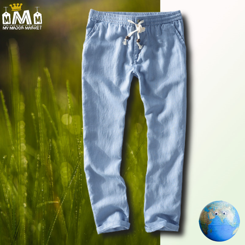 PANTALON HOMME - COUPE SLIM - CHANVRE & LIN