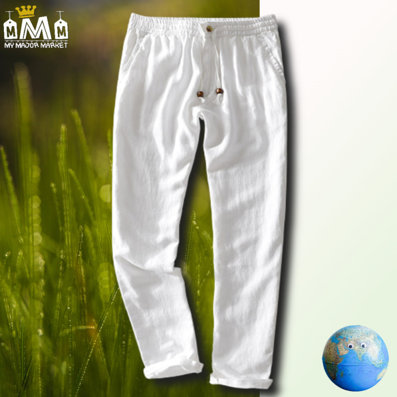 PANTALON HOMME - COUPE SLIM - CHANVRE & LIN