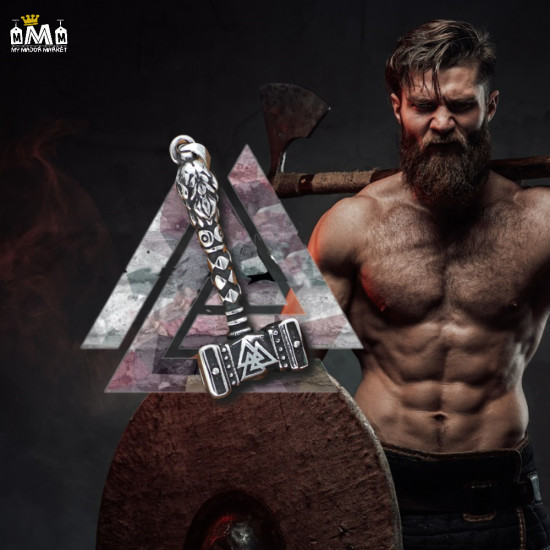COLLIER VIKING - VALKNUT - NOEUD  DES GUERRIERS - 25.99 € | My Major Market