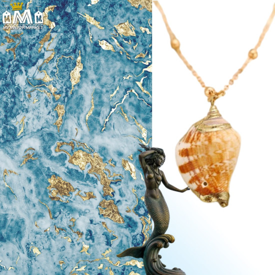 SAUTOIRS DORÉS - COQUILLAGES & CRUSTACÉS - ARIEL - 15.99 € | My Major Market