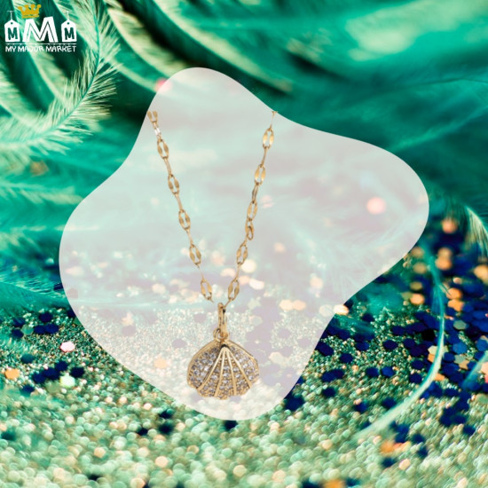 COLLIER FEMME - COQUILLAGE ÉCRIN PERLÉ