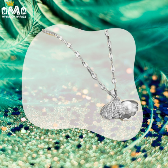 COLLIER FEMME - COQUILLAGE ÉCRIN PERLÉ