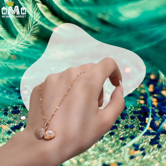 COLLIER FEMME - COQUILLAGE ÉCRIN PERLÉ