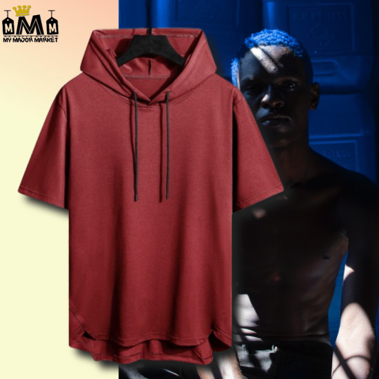 T-SHIRT HOMME - CAPUCHE & MANCHE COURTE - 39.99€ | My Major Market