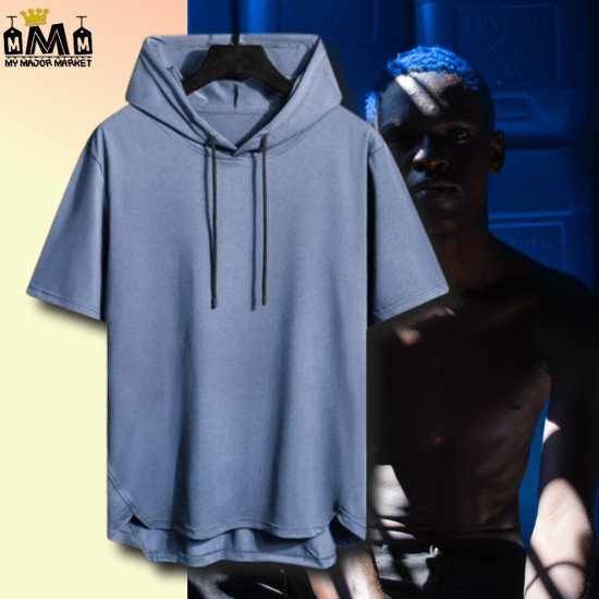 T-SHIRT HOMME - CAPUCHE & MANCHE COURTE - 39.99€ | My Major Market