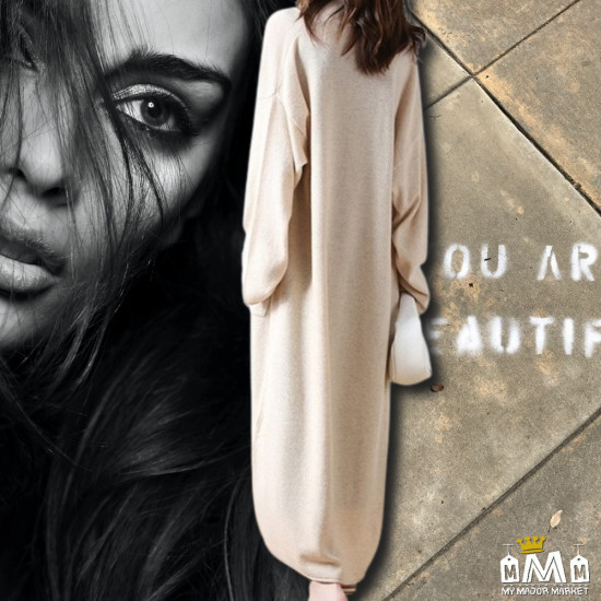 GILET LONG OUVERT - SI BELLE EN LAINE AUSTRALIENNE - 219.99 € | My Major Market