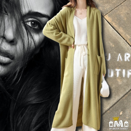 GILET LONG OUVERT - SI BELLE EN LAINE AUSTRALIENNE - 219.99 € | My Major Market