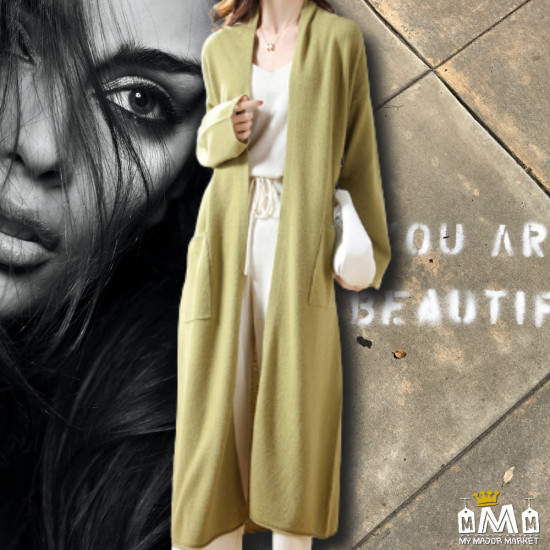 GILET LONG OUVERT - SI BELLE EN LAINE AUSTRALIENNE - 219.99 € | My Major Market