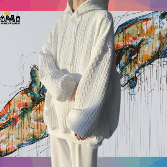 SWEAT À CAPUCHE HOMME - MAILLE TORSADÉE - 69.99 € |My Major Market
