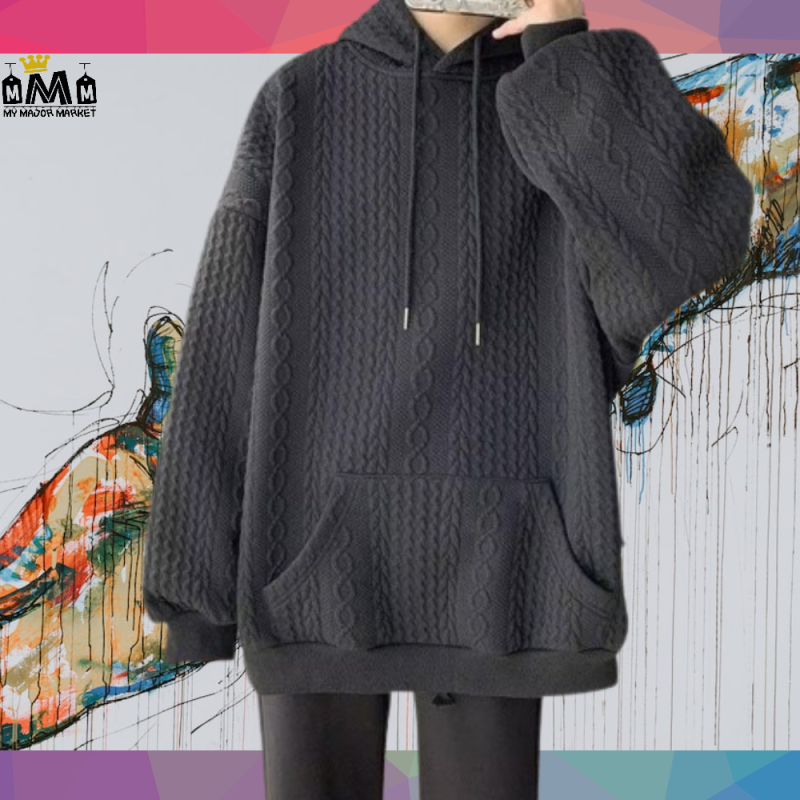 SWEAT À CAPUCHE HOMME - MAILLE TORSADÉE - 69.99 € |My Major Market SWEAT À CAPUCHE HOMME - MAILLE TORSADÉE - 69.99 € |My Major Market