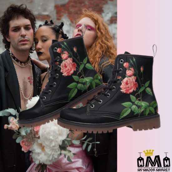 COMBAT BOOTS -  EMPREINTE D' UNE ROSE - 185.99 € | My Major Market