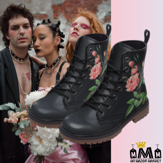 COMBAT BOOTS -  EMPREINTE D' UNE ROSE - 185.99 € | My Major Market