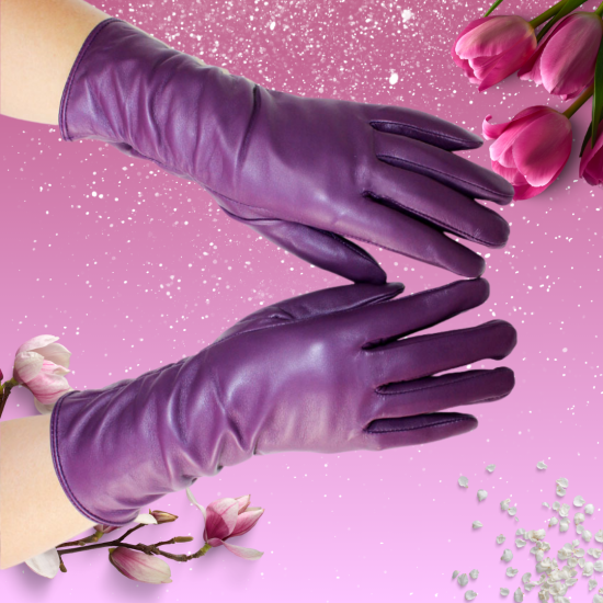 GANTS EN CUIR FEMME - DRAPÉES EN SPLENDEUR - 75.99 € | My Major Market