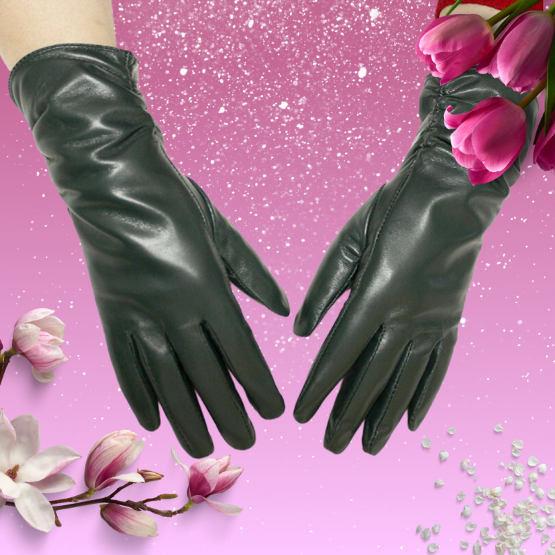 GANTS EN CUIR FEMME - DRAPÉES EN SPLENDEUR - 75.99 € | My Major Market